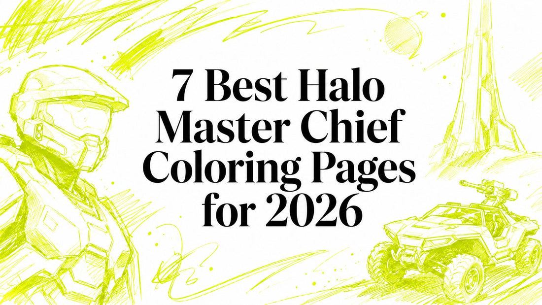 7 Best Halo Master Chief Coloring Pages for 2026