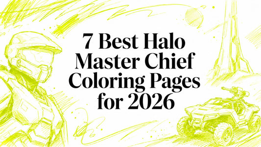 7 Best Halo Master Chief Coloring Pages for 2026