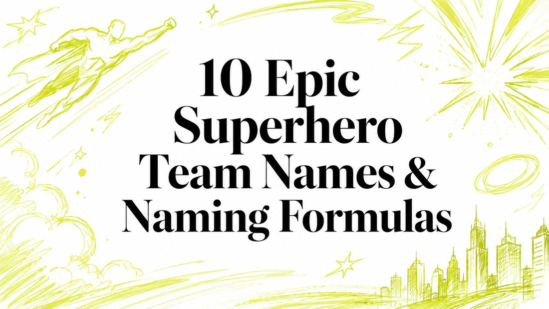 10 Epic Superhero Team Names & Naming Formulas