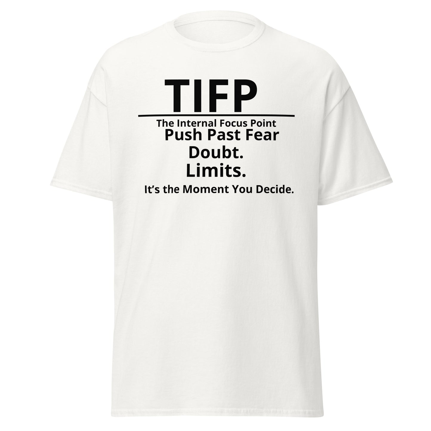 For every one NEW_SHIRT_Push_Past_Fear._Doubt._Limits._It_s_the_moment_you_decide._.